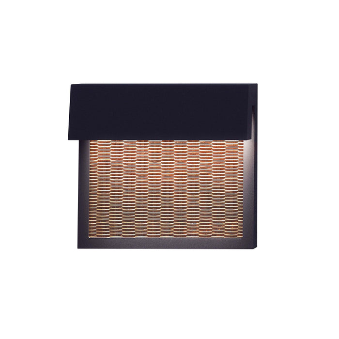 Bover Sisal A/01 1-lt 13" LED Outdoor Wall Sconce with Fiber-Brown Fiber