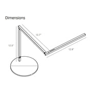 Koncept ZBD3100 Z-Bar Mini Gen 4 LED Desk Lamp, Power Base
