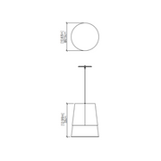 Accord 264 Conical 1-lt 11" LED Pendant, E26 Base