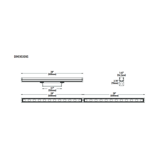 Core Lighting LWW-SL-RGBW 40" 36W High Output Mini RGB/RGBW Linear LED Wall Washer