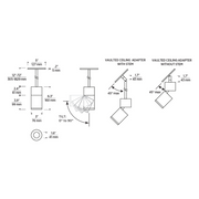 Element EC3R 3" 15W Adjustable LED Cylinder, Pendant Mount