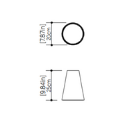 Accord 1130 Conical 1-lt 8" LED Pendant