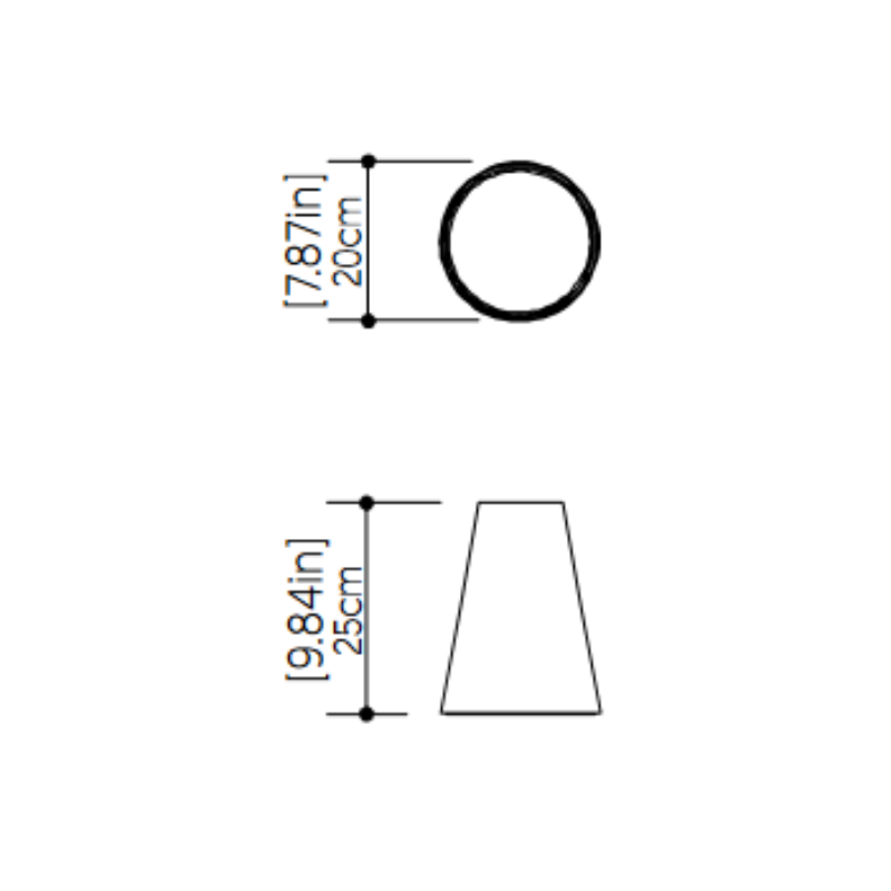 Accord 1130 Conical 1-lt 8" LED Pendant