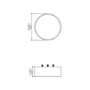 Accord 504LED Cylindrical 1-lt 14" LED Flush Mount