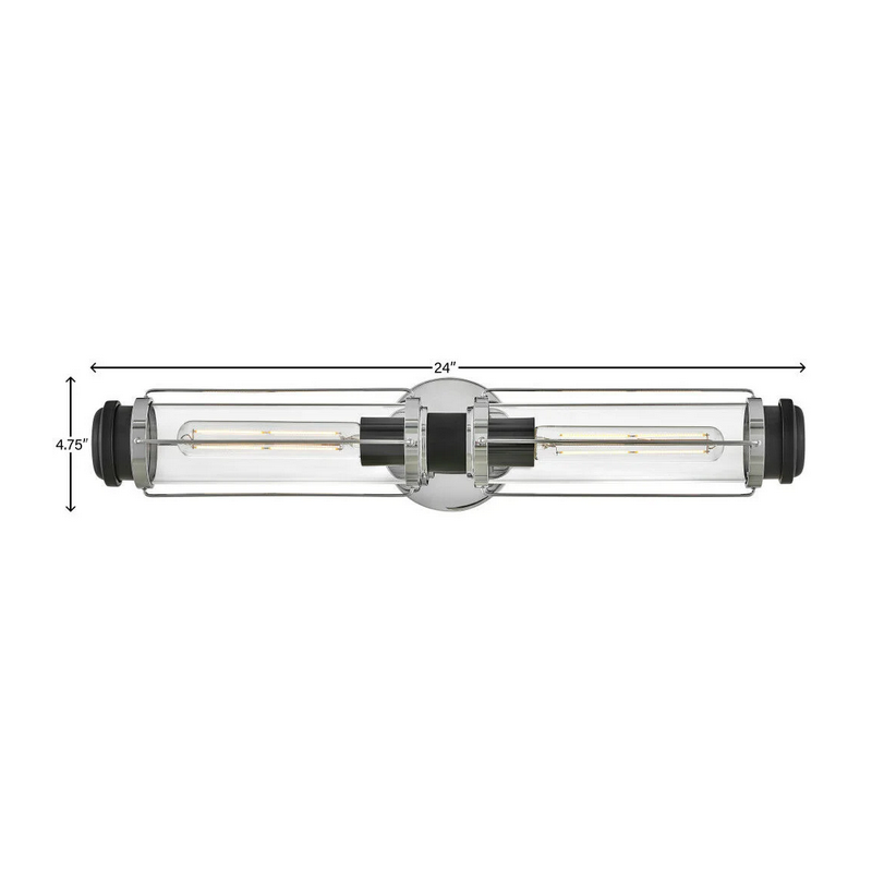 Hinkley 53182 Masthead 2-lt 24" LED Vanity - Chrome
