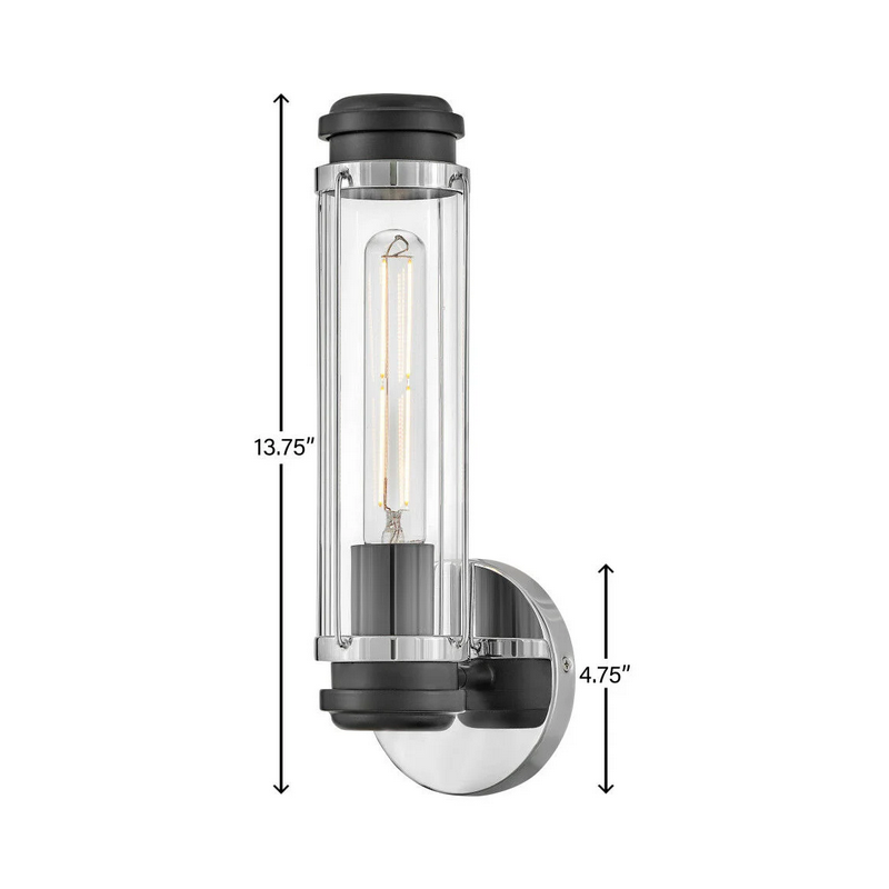 Hinkley 53180 Masthead 1-lt 14" Tall LED Vanity - Chrome