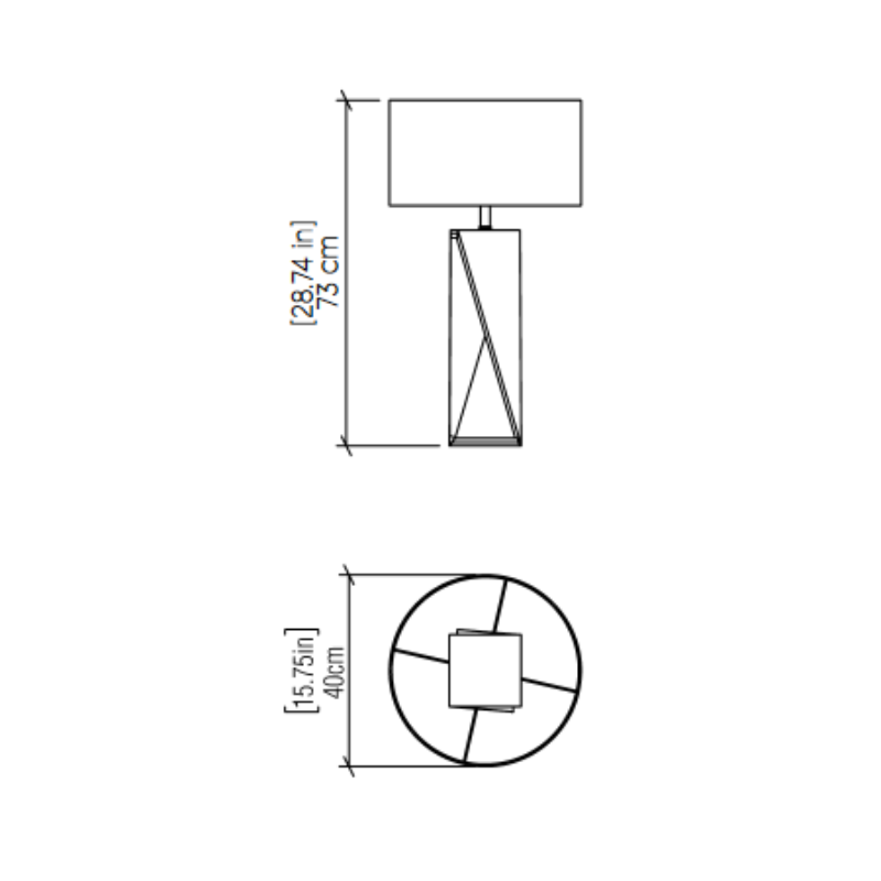 Accord 7044 Spin 1-lt 29" Tall LED Table Lamp