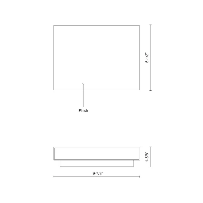 Kuzco AT67010 Mica 1-lt 10" Outdoor Wall Light