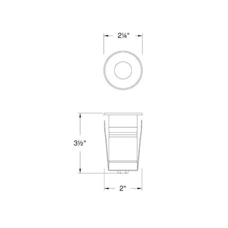 Hinkley 15075 Dot 2" 4W LED Round Button Light