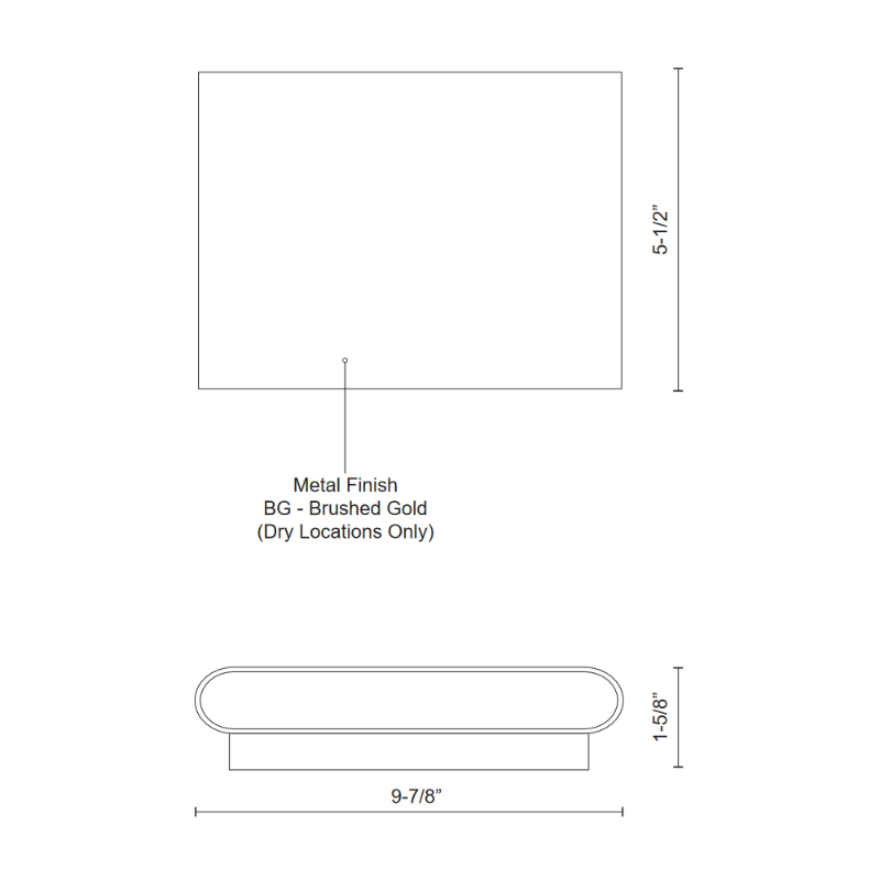 Kuzco AT68010 Slate 1-lt 10" LED Wall Sconce