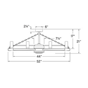 Hinkley 906144F Sawyer 52" LED Outdoor Smart Fandelier