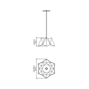 Accord 1299 Physalis 1-lt 14" LED Pendant