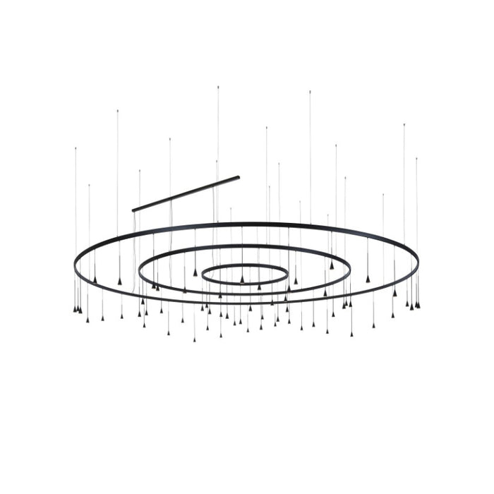 Bover Skybell Circle S/62L/40 197" LED Pendant, Down Light