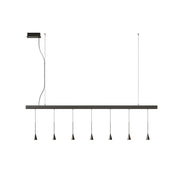 Bover Skybell Linear S/7L/21 7-lt 72" LED Pendant, Down Light