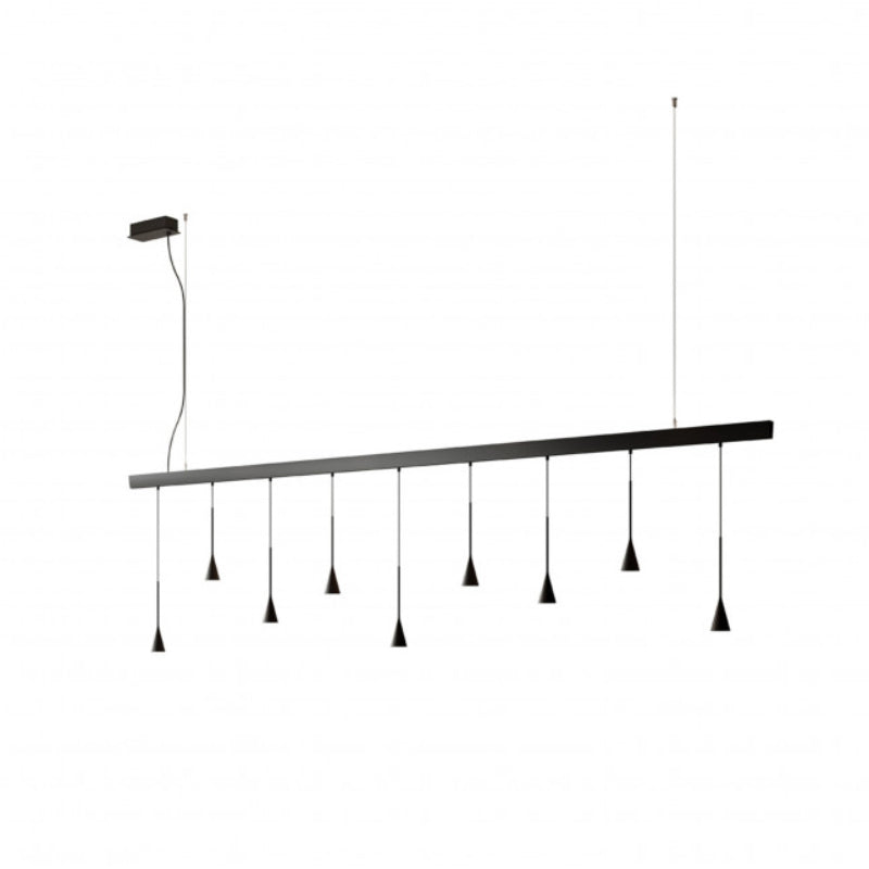 Bover Skybell Linear S/9L/22 9-lt 92" LED Pendant, Up and Down Light