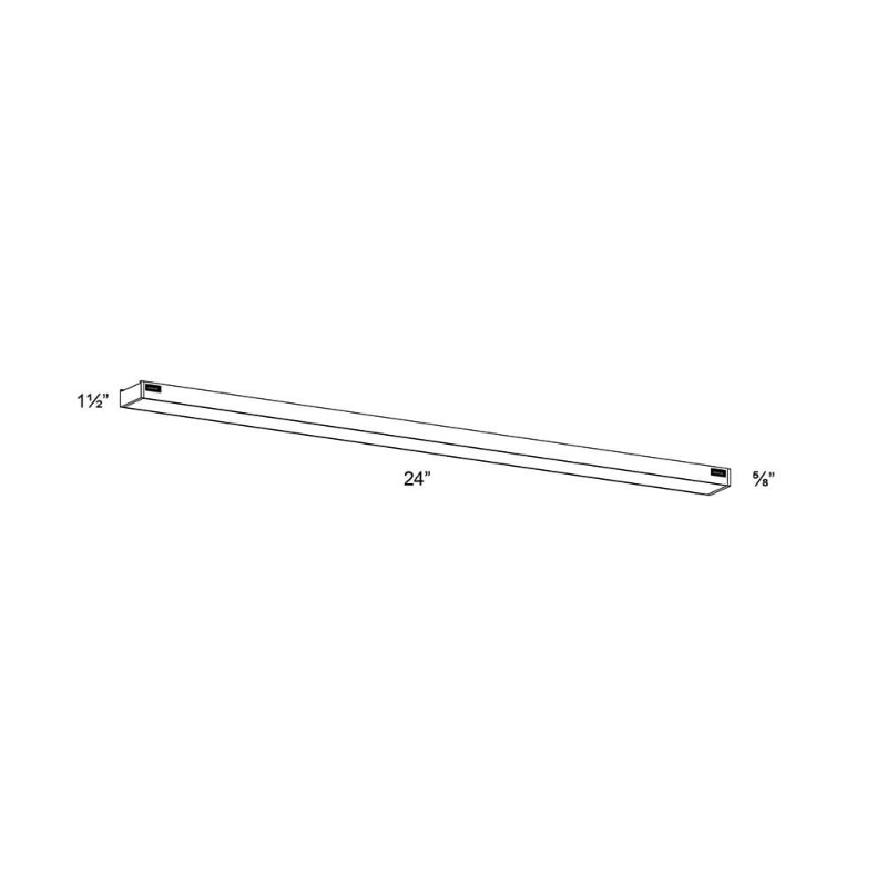 Dals SM-UCL24 Smart 24"  12W Smart Under Cabinet Linear Kit, RGB+CCT 800 Lumen  Dimmable 12V