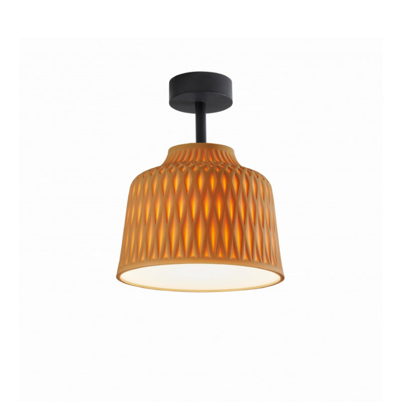 Bover Soft PF/30 1-lt 12" LED Outdoor Semi Flush-Ochre