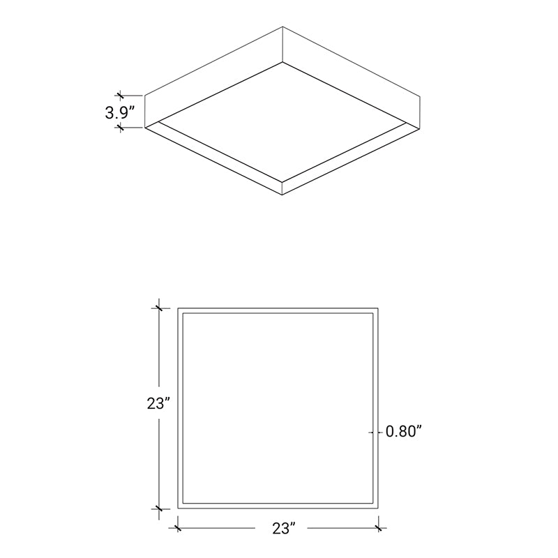 Elite SOLARIS-LED-SQ Architectural LED Square Ceiling Mount
