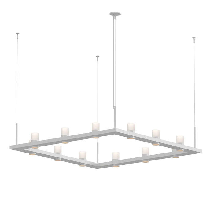 Sonneman 20QWS04 Intervals 12-lt 56" Square LED Pendant