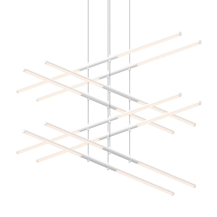 Sonneman 2804 Tik-Tak Stack 16-lt 48" 4-Tier LED Chandelier