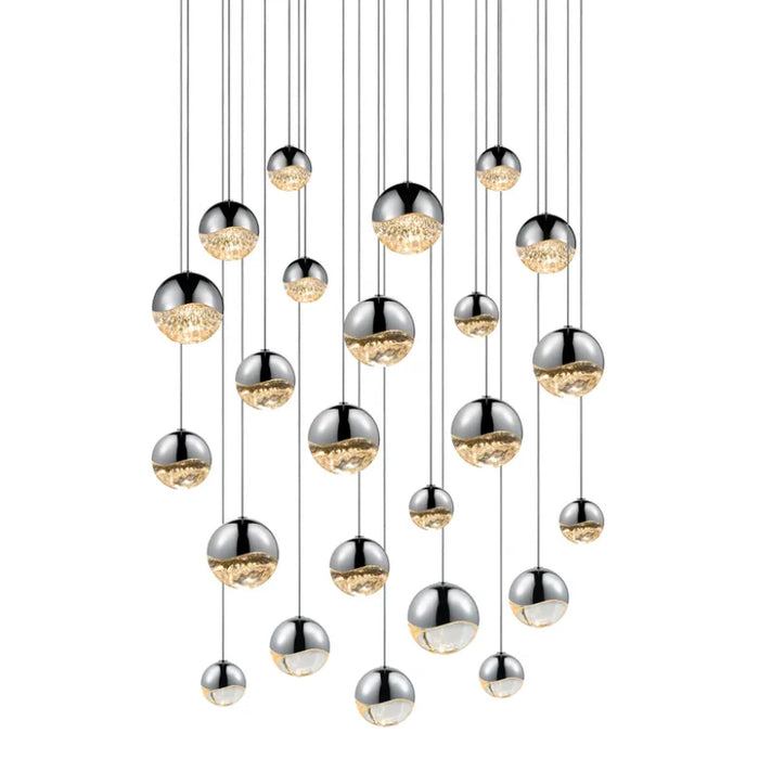 Sonneman 2918 Grapes 24-lt 27" LED Round Multipoint Pendant - Assorted