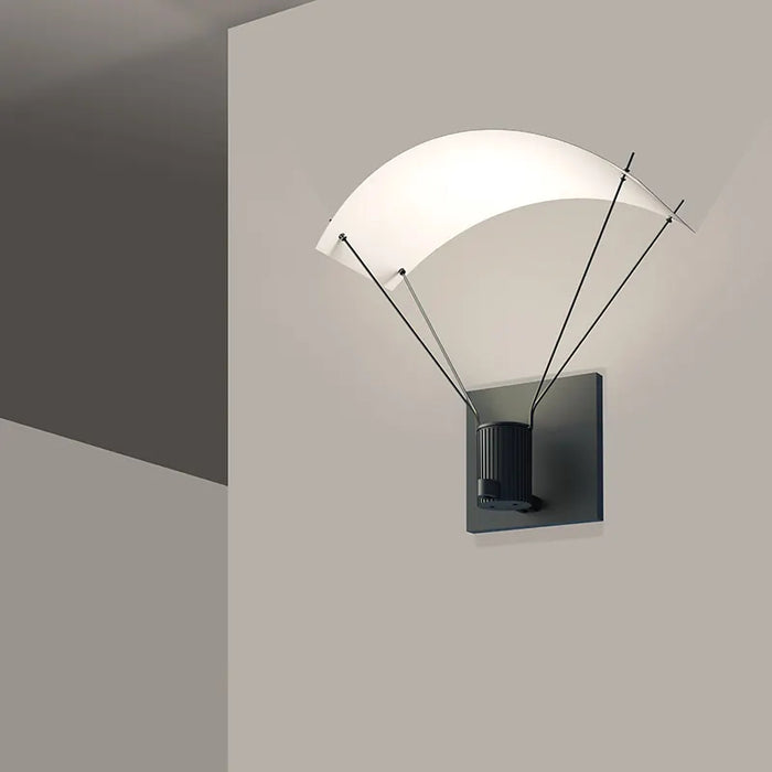 Sonneman SLS0213 Suspenders 11" Standard Single LED Wall Sconce - Bar-Mounted Single Cylinder / Parachute Reflector