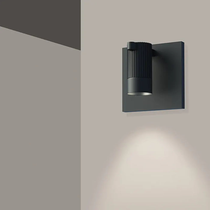 Sonneman SLS0215 Suspenders 3" Tall Mini Single LED Wall Sconce - Bar-Mounted Single Cylinder / Snoot Flood Lens
