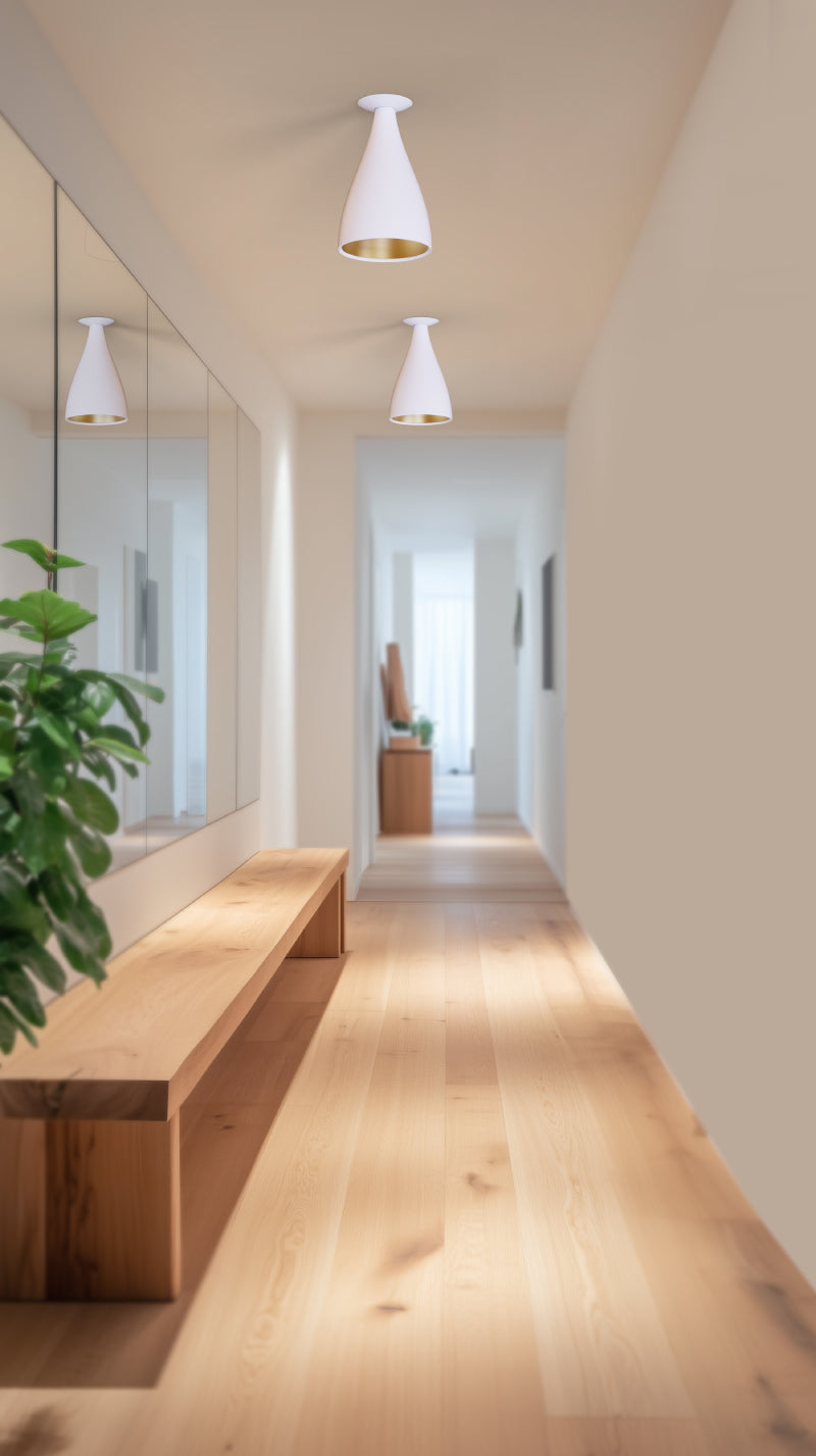 Pablo Designs Swell Narrow 8" LED Flush Mount