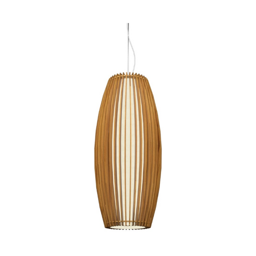 Accord 1139 Stecche di Legno 1-lt 12" LED Pendant - Teak