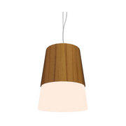 Accord 264 Conical 1-lt 11" LED Pendant, E26 Base - Teak