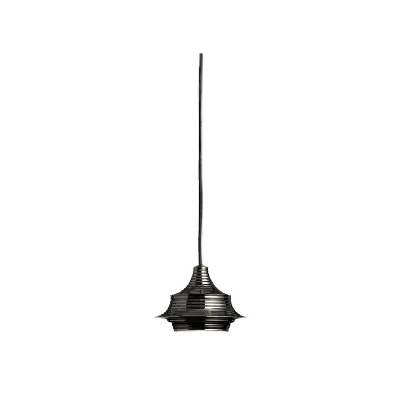 Bover Tibeta 02 1-lt 7" LED Pendant-Black Chrome