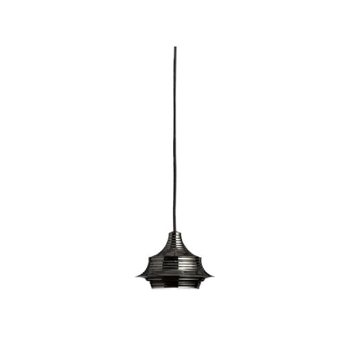 Bover Tibeta 02 1-lt 7" LED Pendant-Black Chrome