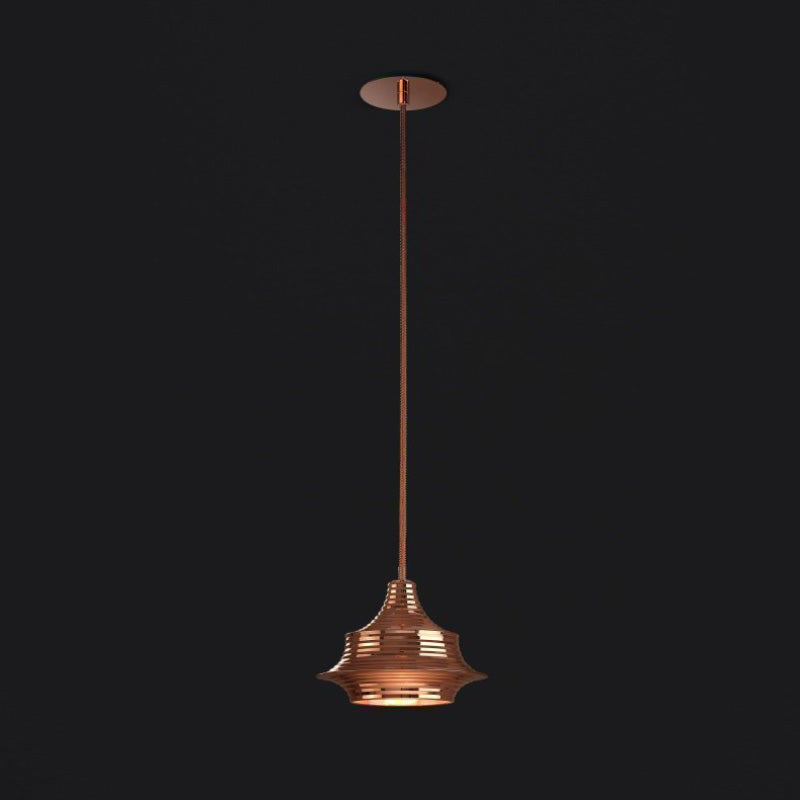 Bover Tibeta 02 1-lt 7" LED Pendant-Brilliant Copper