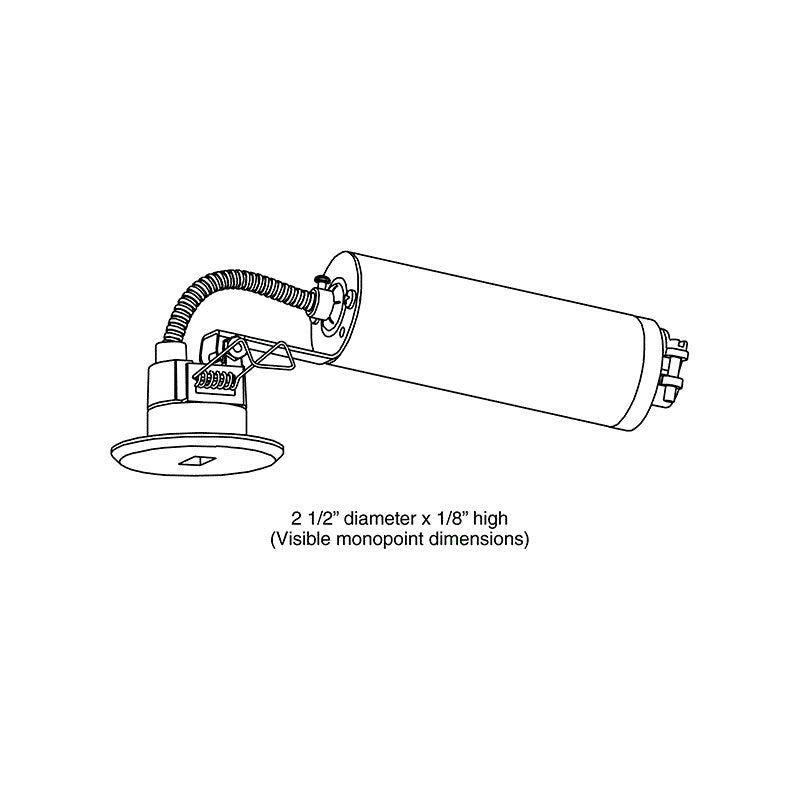 Juno TL644 Miniature Monopoint Adapter With Integral LED-Compatible Transformer