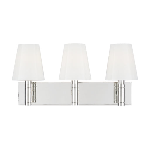 Visual Comfort TV1033 Beckham Classic 3-lt 21" Vanity Light - Polished Nickel