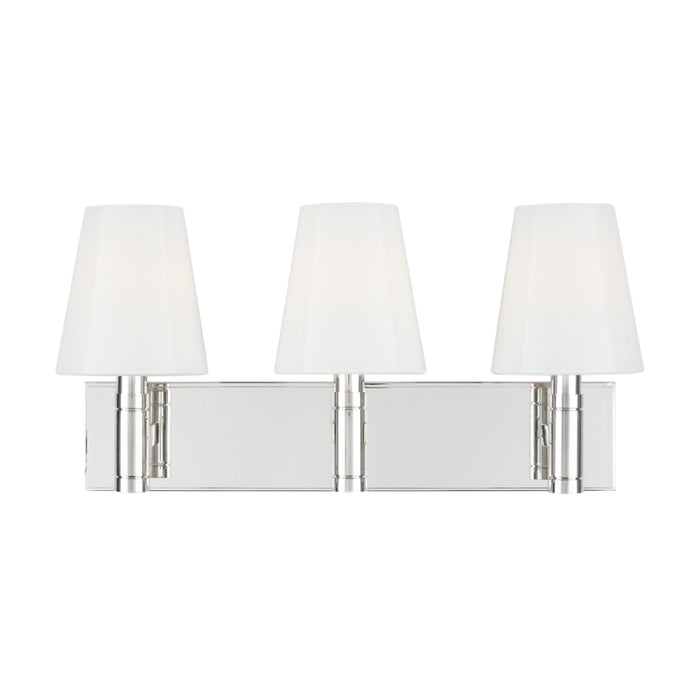 Visual Comfort TV1033 Beckham Classic 3-lt 21" Vanity Light - Polished Nickel