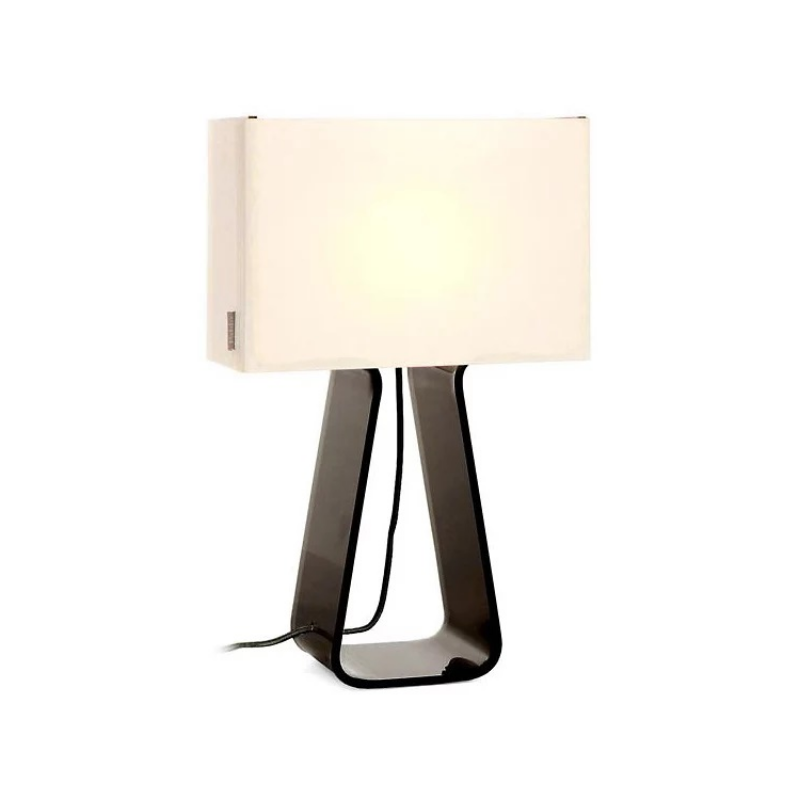 Pablo Designs Tube Top 21" Tall Table Lamp - White/Charcoal