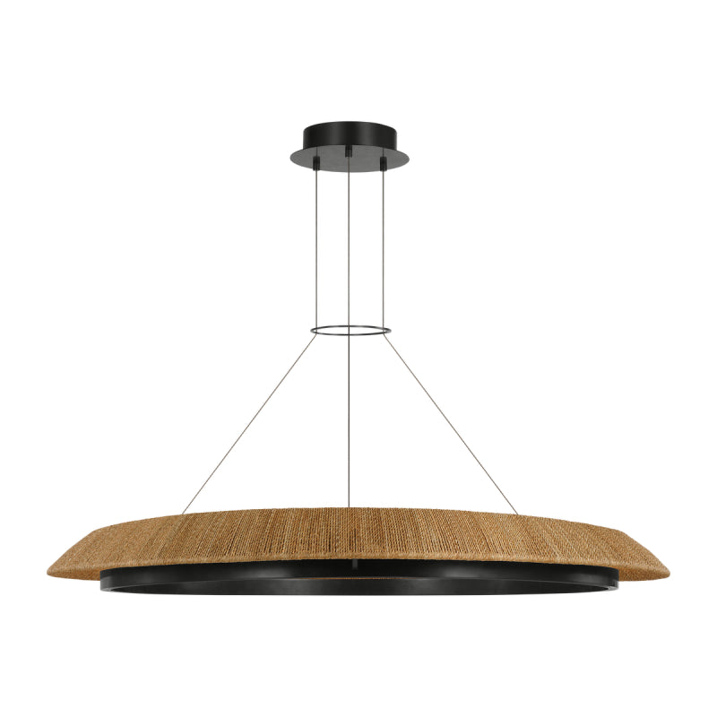 Visual Comfort SLCH557 Noa 51" LED Chandelier - Bronze/Natural