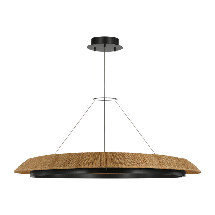 Visual Comfort SLCH557 Noa 51" LED Chandelier - Bronze/Natural