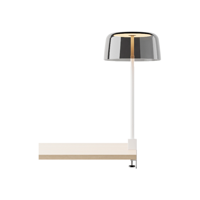 Koncept YUC-SW Yurei LED Co-Working Light, Plexiglass Shade, Desk Clamp