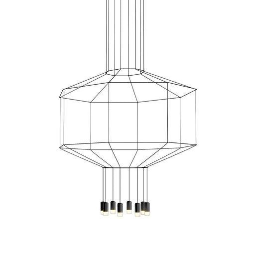0303 Vibia Wireflow 3D Octagonal LED Pendant