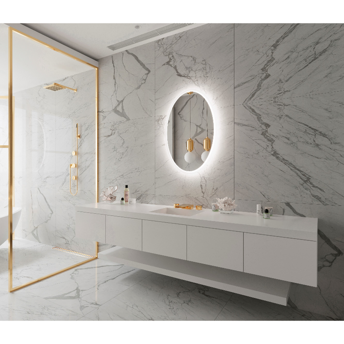 Paris Mirror Oval 24 x 36 Oval LED Illuminated Mirror, RGBW