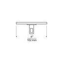 Tech 700MOP4C01 Monorail 4" Round Low Profile Single Feed Canopy