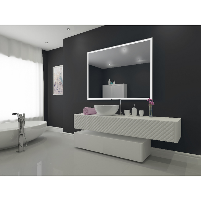 Paris Mirror Galaxy 60 x 45 Rectangle LED Illuminated Mirror, RGBW