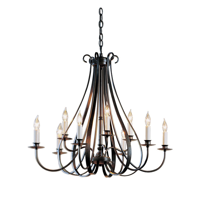 Hubbardton Forge 101469 Sweeping Taper 9-lt 30" Chandelier