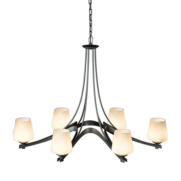 Hubbardton Forge 104106 Oval Ribbon 6-lt 39" Chandelier
