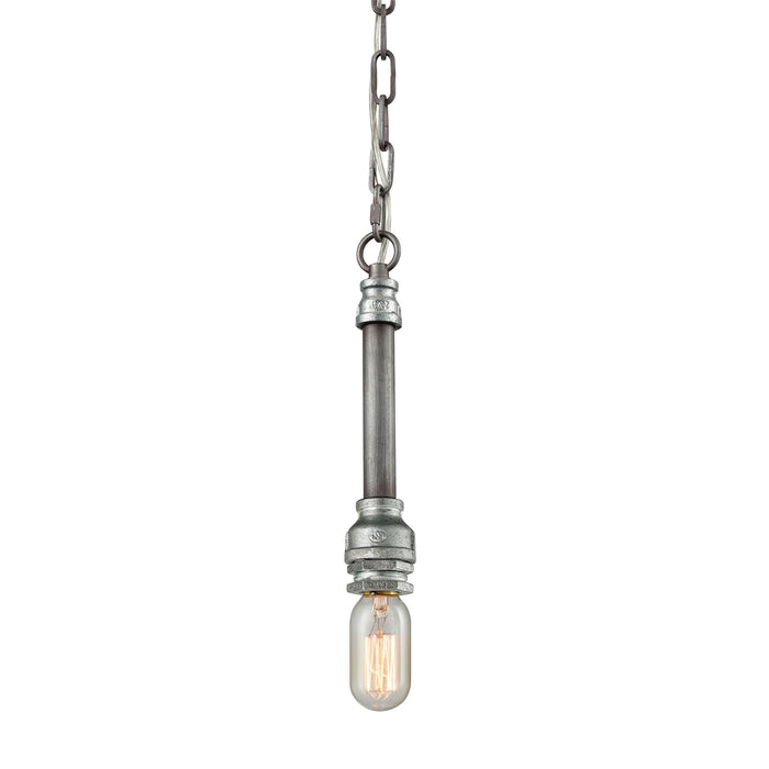 ELK 10688 Cast Iron Pipe 1-lt Pendant