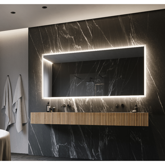 Paris Mirror Rectangle 60 x 36 LED Backlit Mirror, RGB