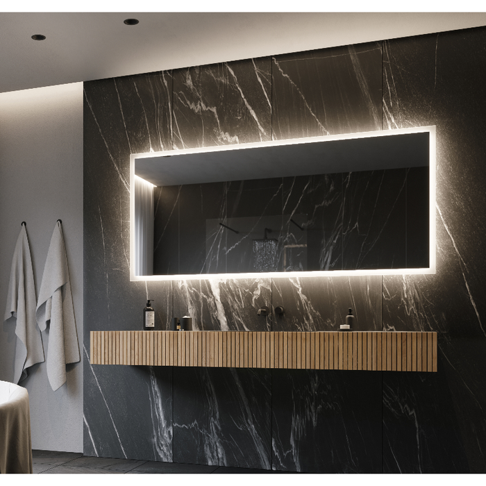 Paris Mirror Rectangle 70 x 32 LED Backlit Mirror, RGB