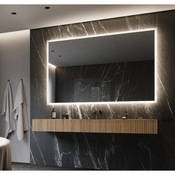 Paris Mirror Rectangle 70 x 45 LED Backlit Mirror, RGB